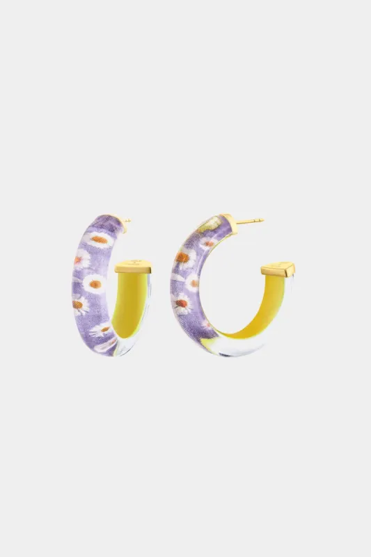 Daisy Illusion Hoop Earrings sold by Lord & Taylor