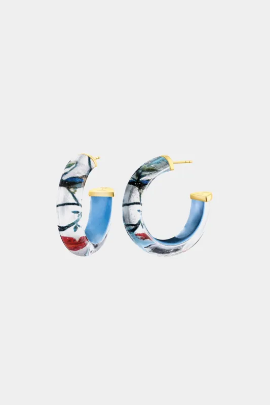 Birds Of Paradise Illusion Hoop Earrings sold by Lord & Taylor