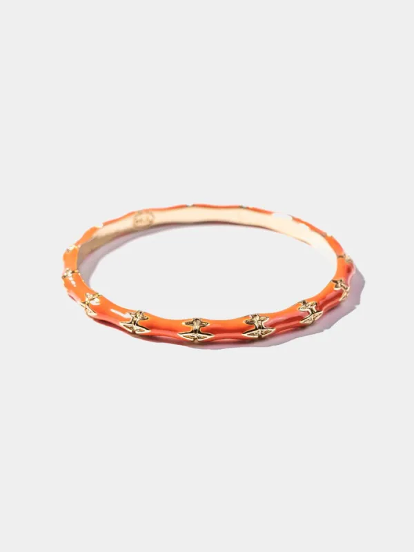Dark Coral Bamboo Bangle sold by Lord & Taylor
