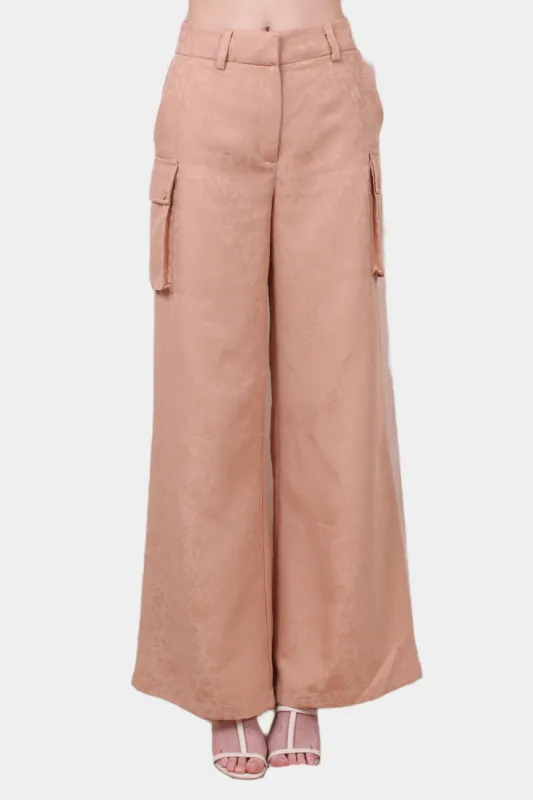 SATIN JACQUARD CARGO PANT sold by Lord & Taylor