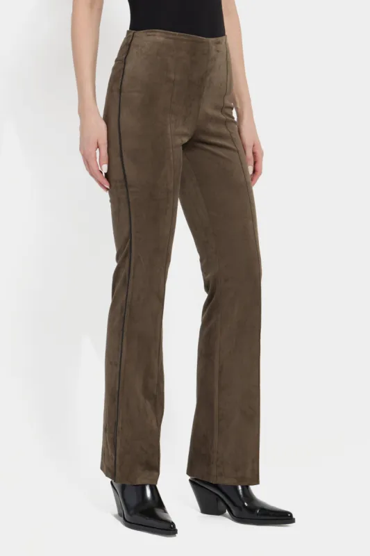 Elysse Suede Flared Pull on Pant sold by Lord & Taylor