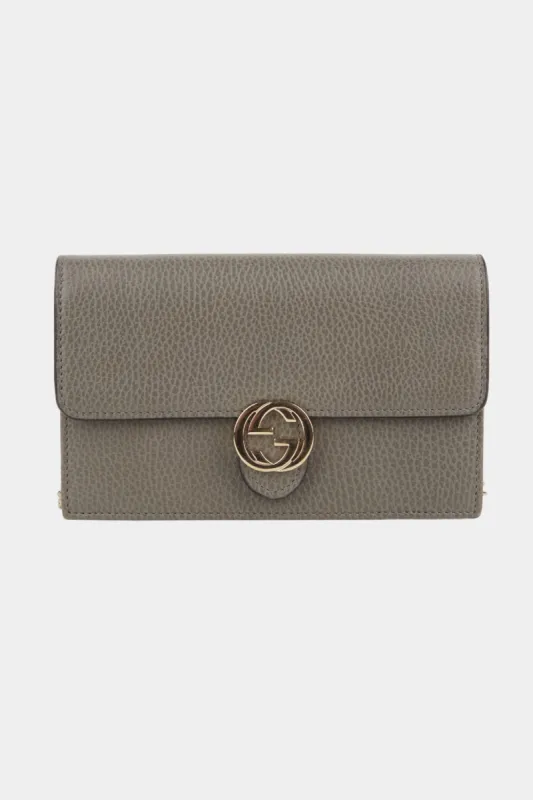 Interlocking Gg Chain Wallet sold by Lord & Taylor