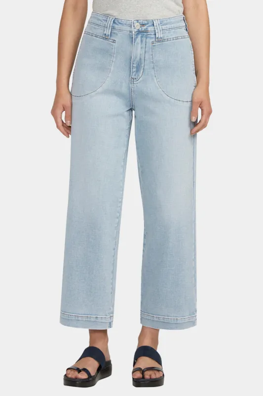 Sophia High Rise Wide Leg Cropped Jeans sold by Lord & Taylor