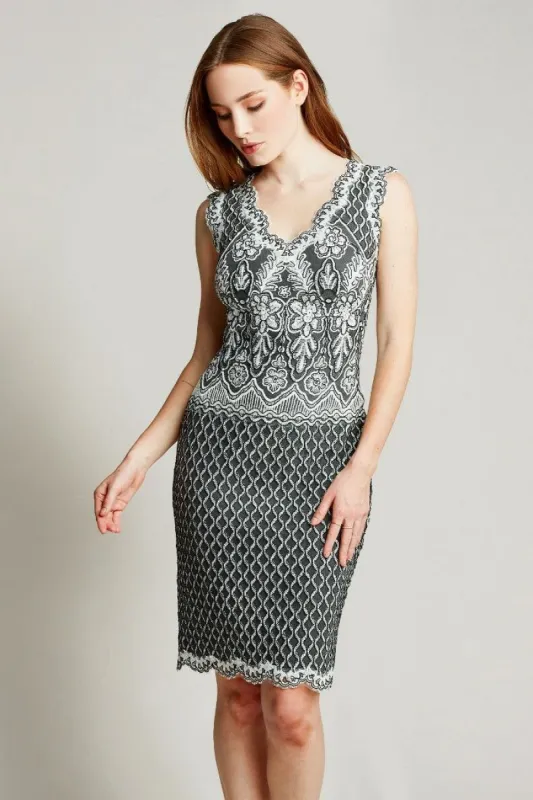 Sleevless Lace V-Neck Dress sold by Lord & Taylor