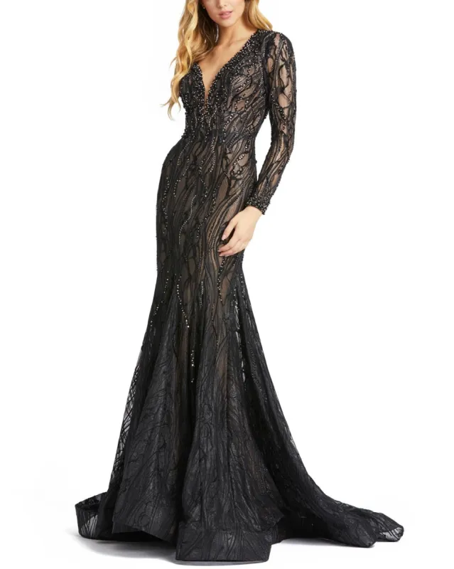 Long Sleeve Gown sold by Lord & Taylor