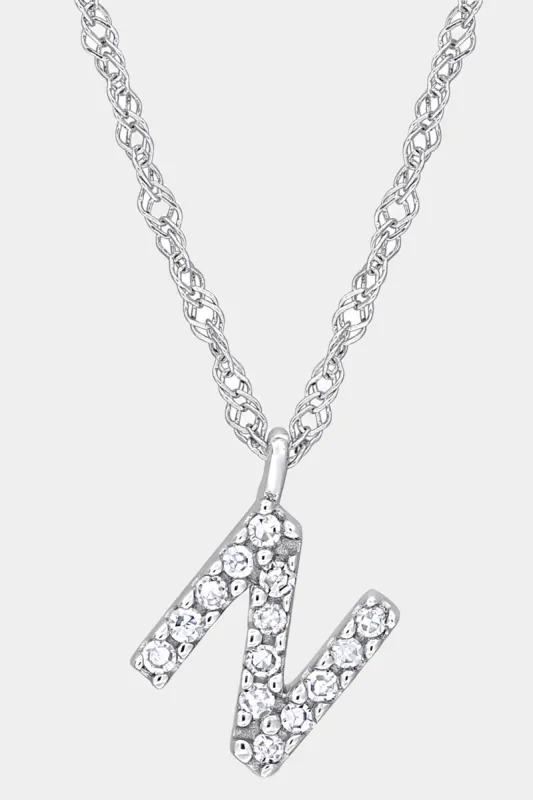 Initial N Diamond Accent Necklace sold by Lord & Taylor