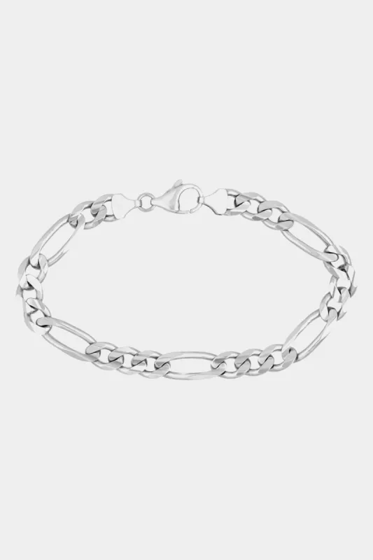 Sterling Silver 8.4mm Concave Figaro Chain sold by Lord & Taylor