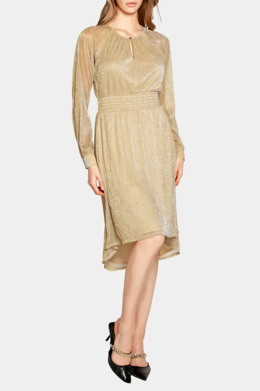 Lurex High-Low Dress sold by Lord & Taylor