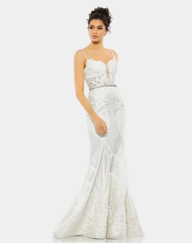 Lace Trumpet Gown sold by Lord & Taylor