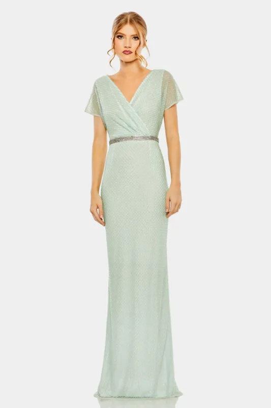 Beaded Short Sleeve Gown sold by Lord & Taylor