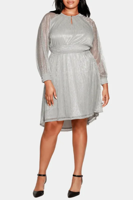 Lurex High-Low Dress sold by Lord & Taylor