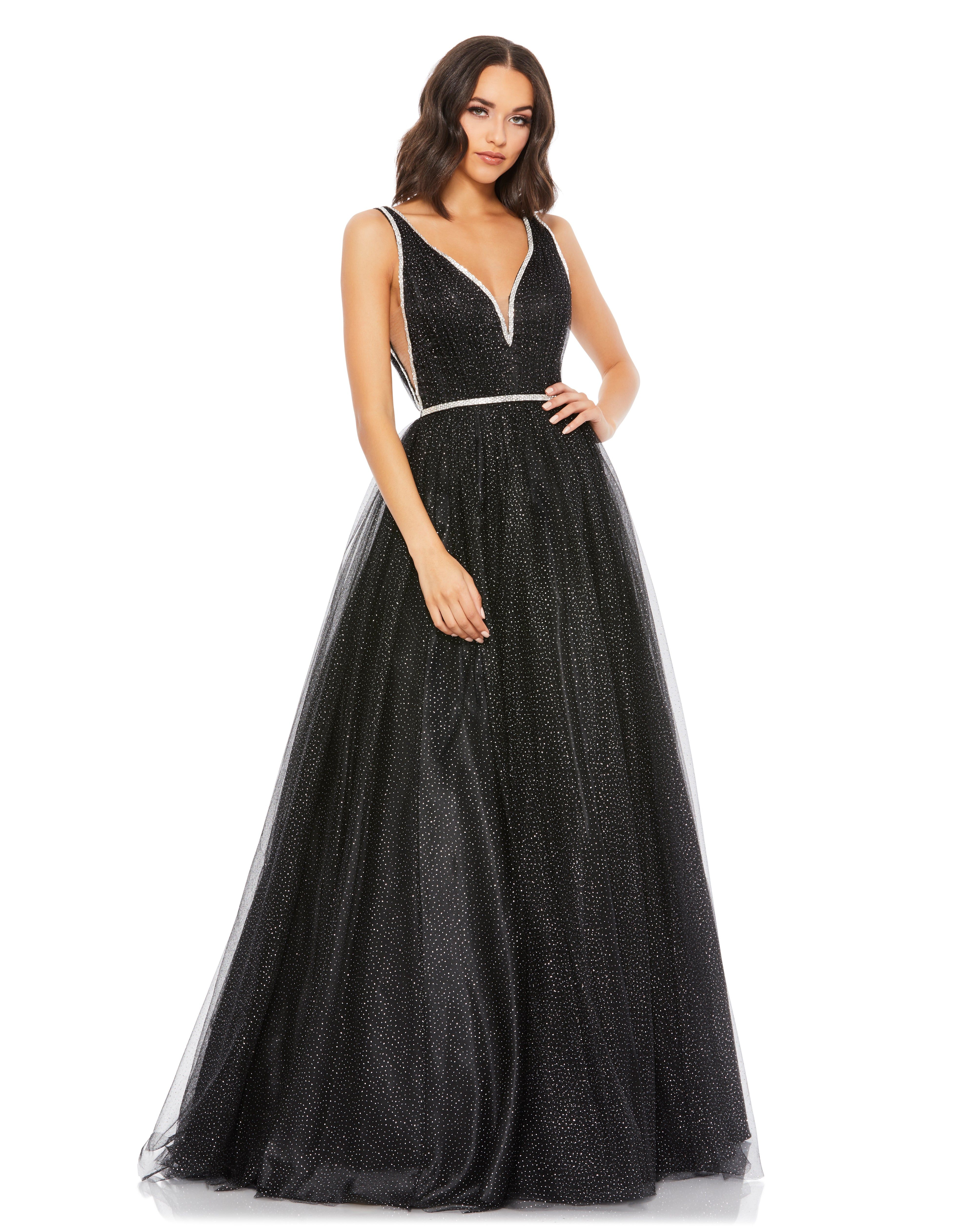 Rhinestone Detailed Tulle Ball Gown sold by Lord & Taylor product image thumbnail 3