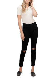 Mid Rise Distressed Crop Skinny Jean sold by Lord & Taylor