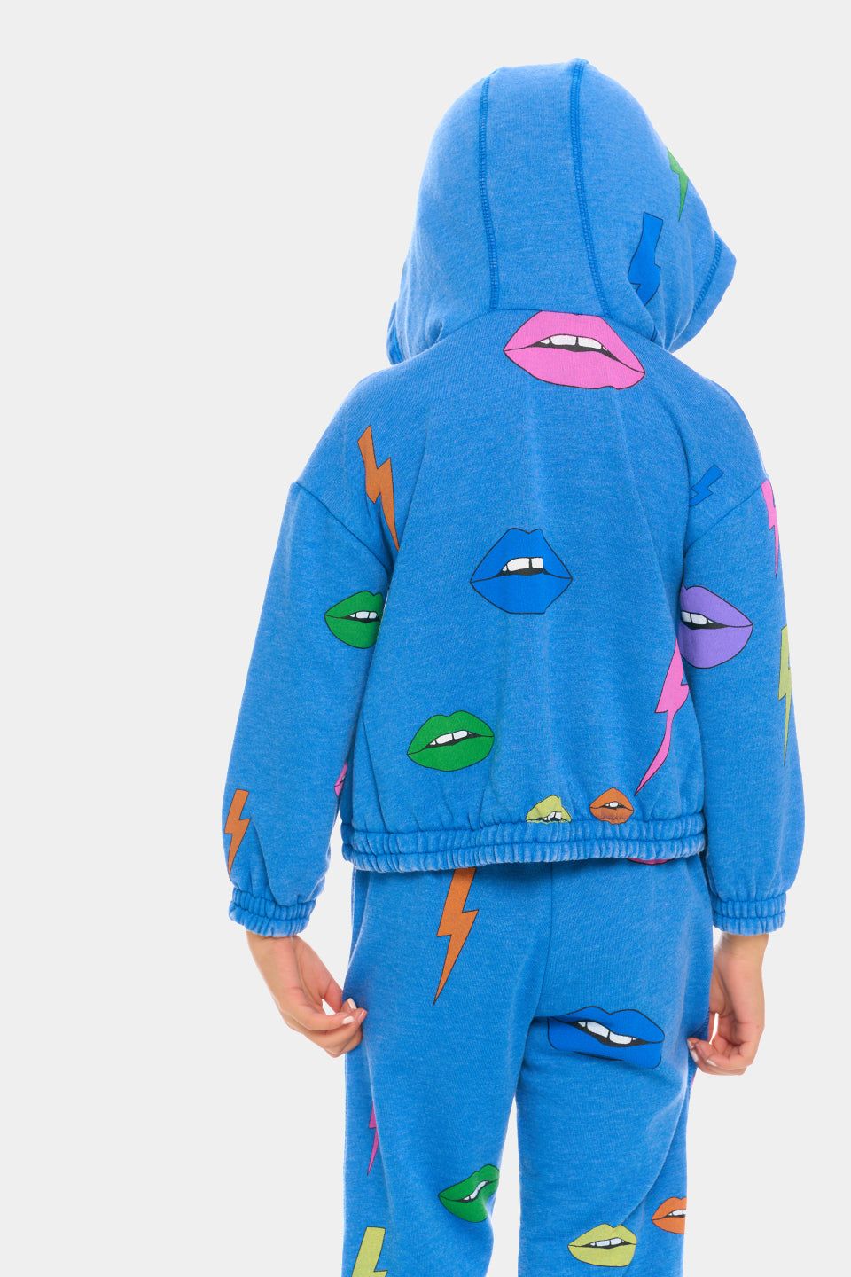 Girls Lips & Bolts Vintage Fleece Chenille Patch Hoodie sold by Lord & Taylor product image thumbnail 5