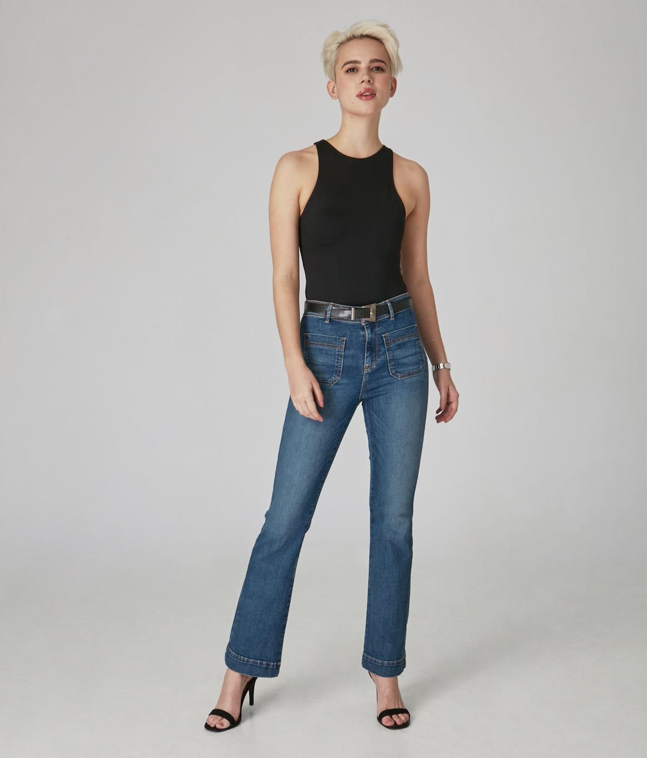 Lola High Rise Bootcut Jeans sold by Lord & Taylor product image thumbnail 6