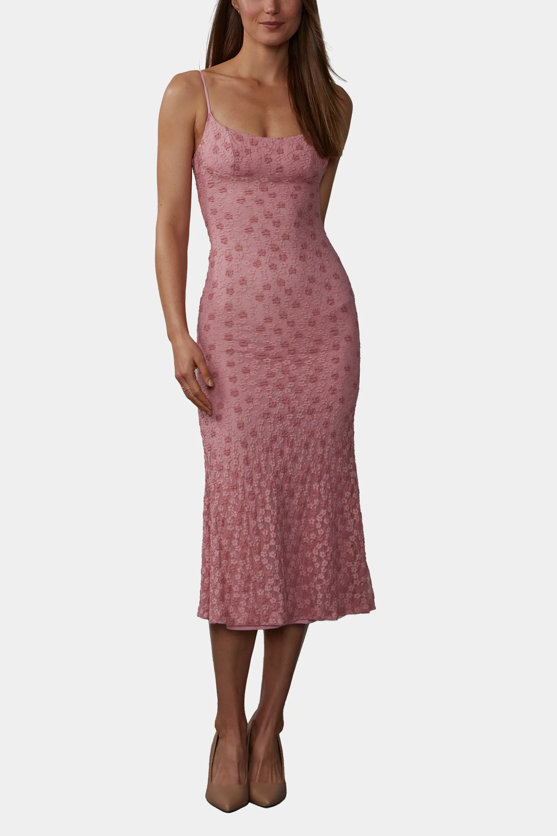 Kiali Mesh Midi Dress sold by Lord & Taylor