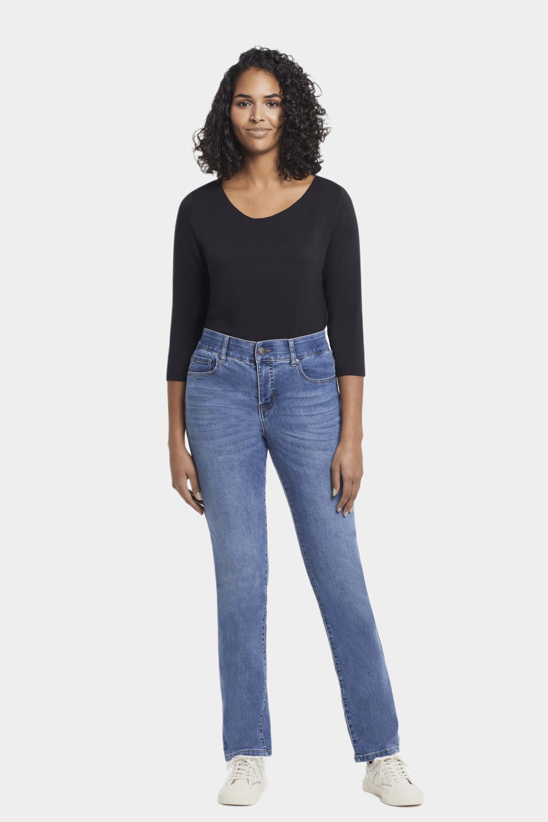 Sophia 5 Pocket Curvy Straight Jeans sold by Lord & Taylor