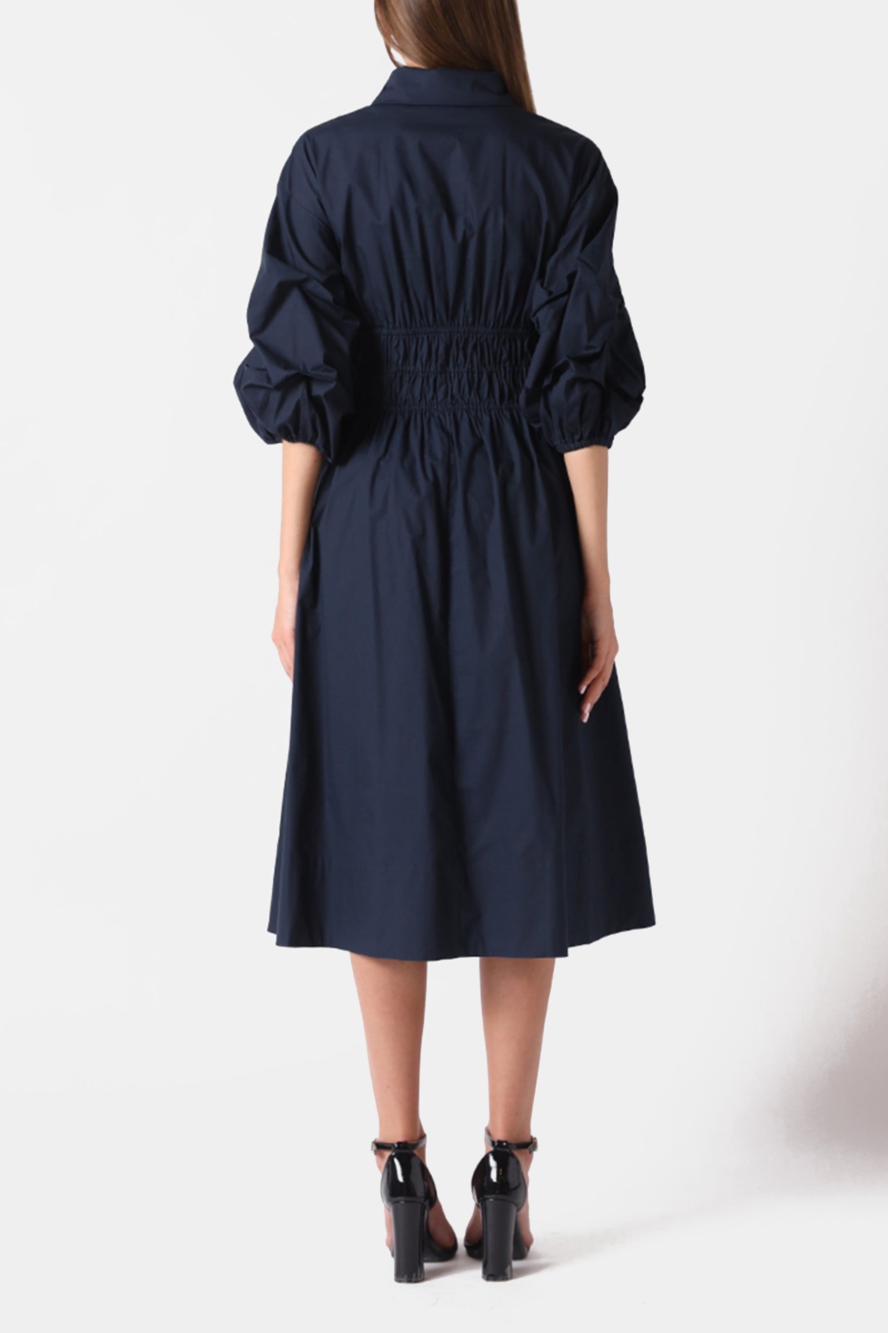 Puff Sleeve Ruched A Line Dress sold by Lord & Taylor product image thumbnail 3