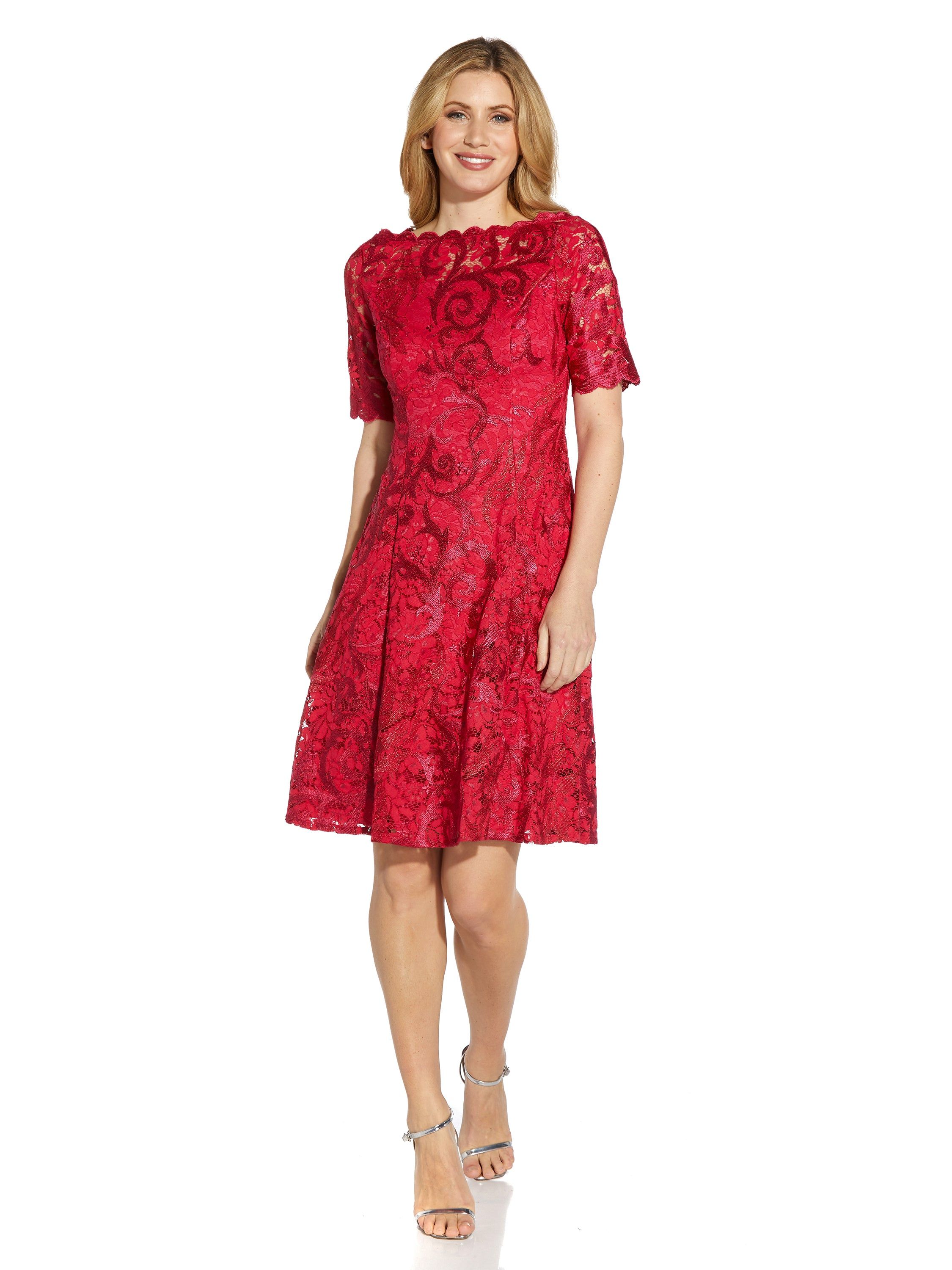 Embroidered Lace Midi Dress sold by Lord & Taylor product image thumbnail 5