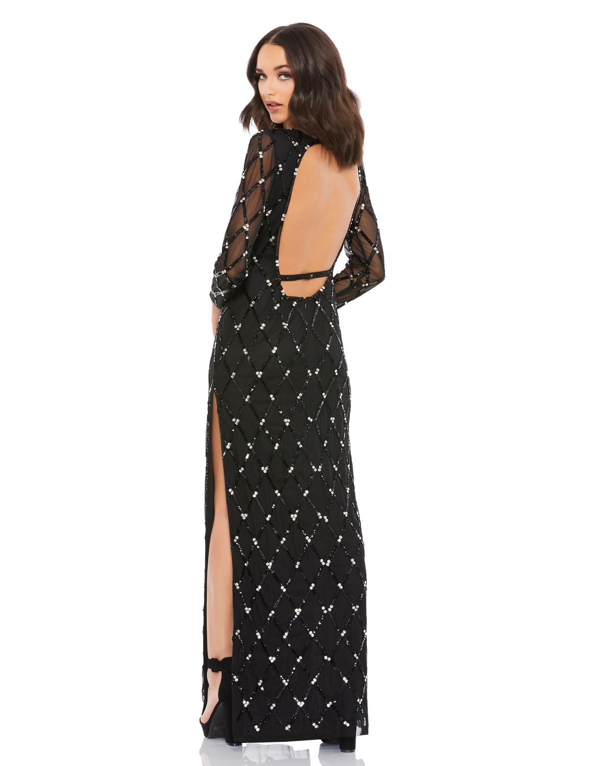 Long Sleeve Sheath Gown sold by Lord & Taylor product image thumbnail 2