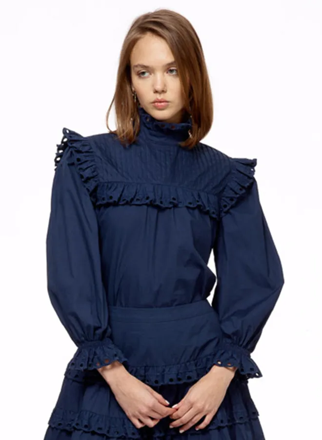 Eyelet Trimmed Blouse sold by Lord & Taylor