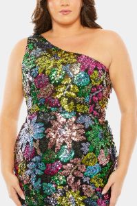 One Shoulder Floral Sequin Own sold by Lord & Taylor