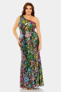 One Shoulder Floral Sequin Own sold by Lord & Taylor