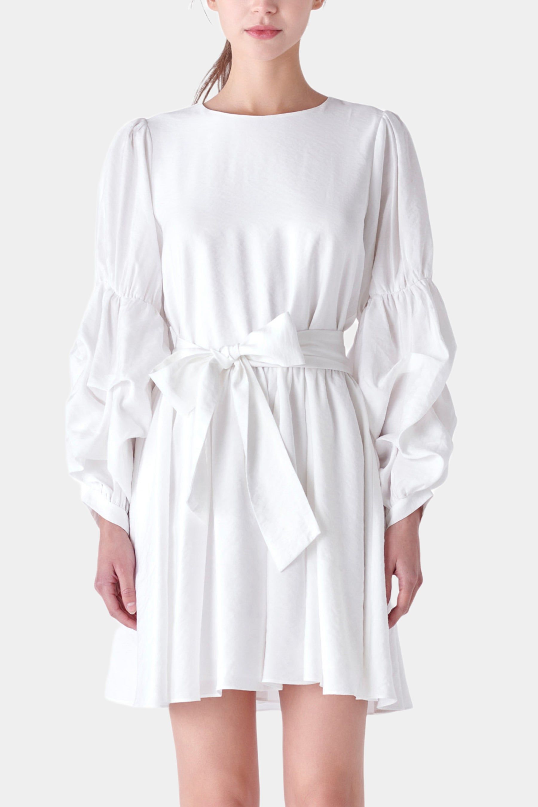 Cinched Puff Sleeve Belted Dress sold by Lord & Taylor