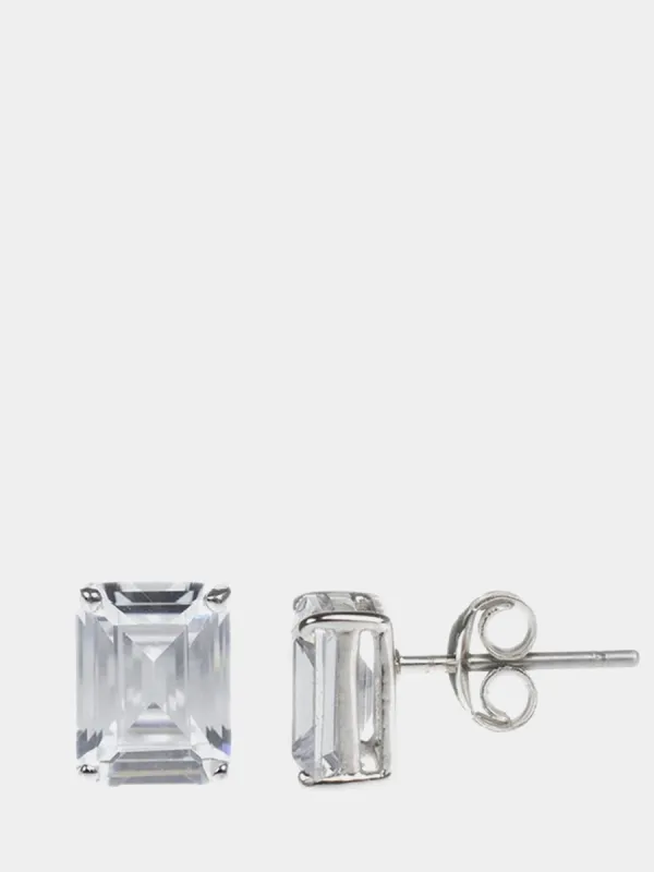 Emerald Cut Stud Earrings sold by Lord & Taylor