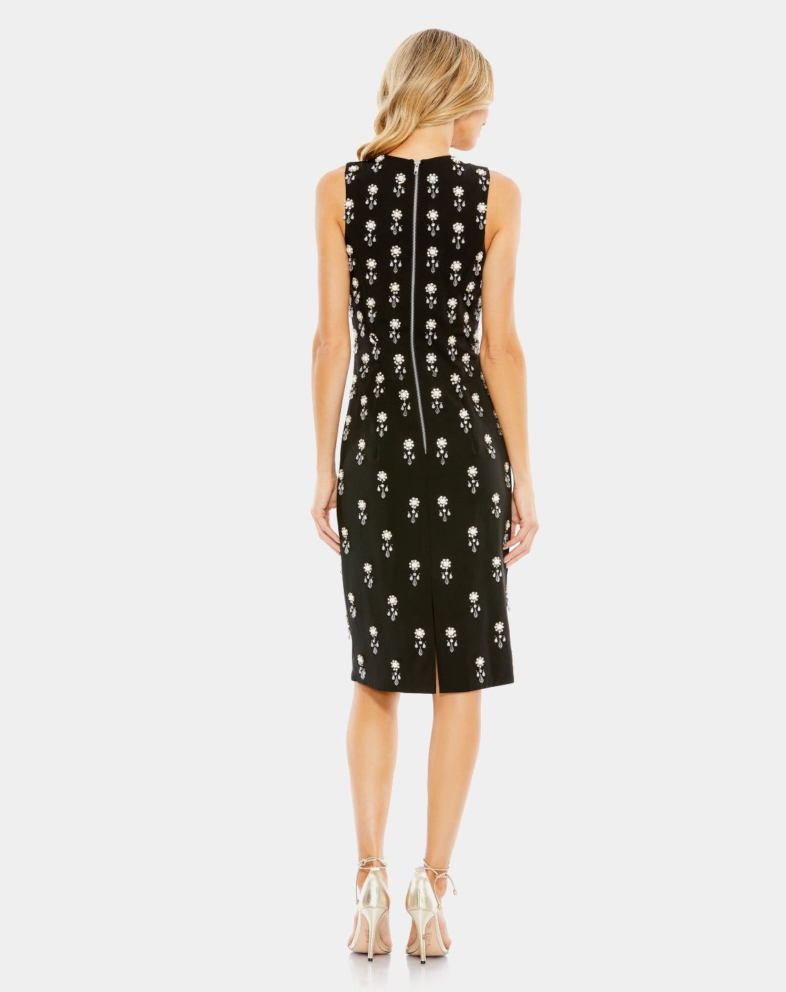 Embellished Sleeveless Fitted Cocktail Dress sold by Lord & Taylor product image thumbnail 3