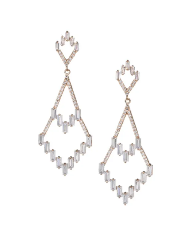 Baguette Deco Earrings sold by Lord & Taylor