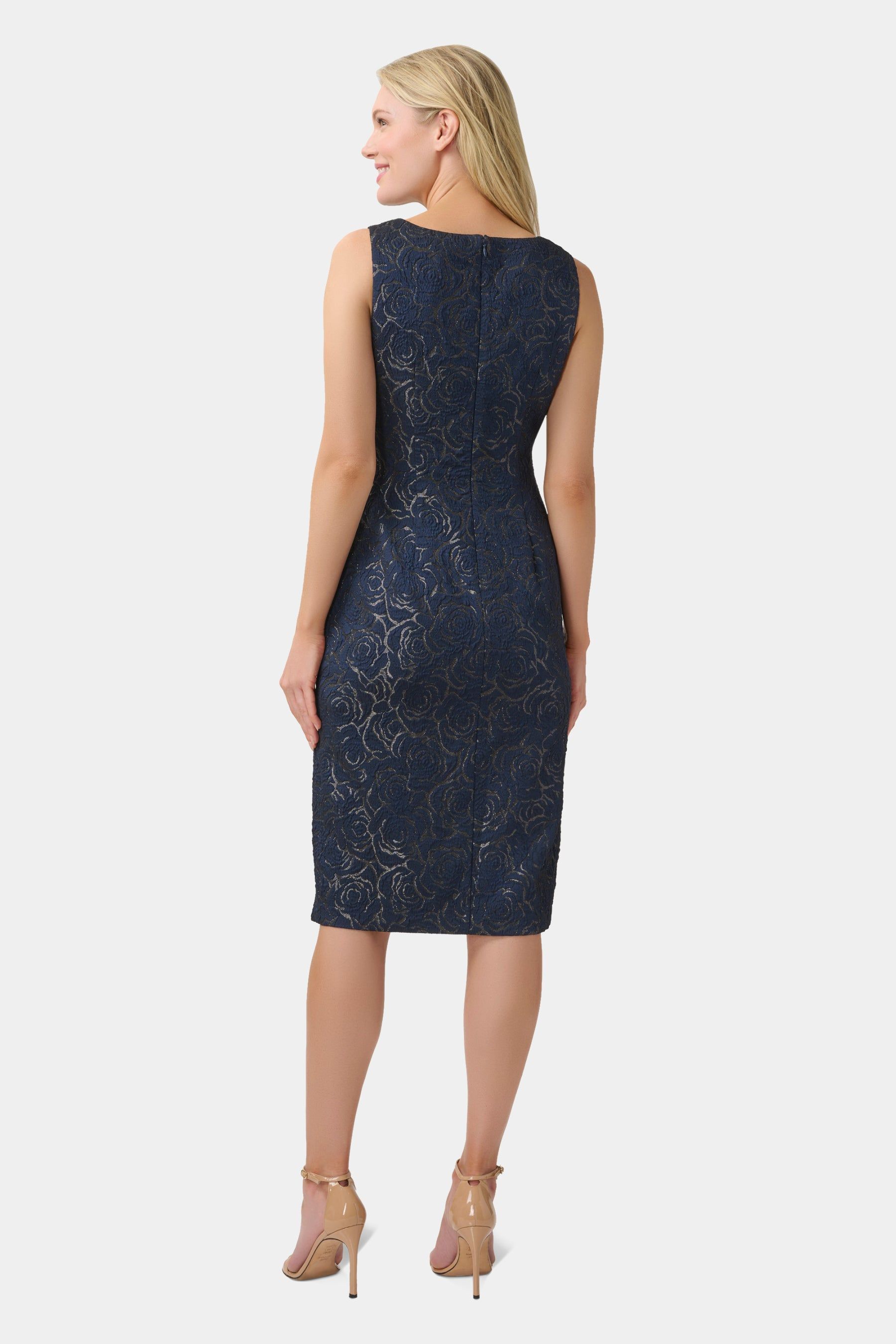 Metallic Jacquard Sheath Dress sold by Lord & Taylor product image thumbnail 4