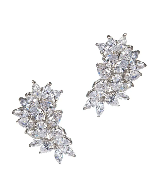 Pear Marquise Cubic Zirconia Cluster Earrings sold by Lord & Taylor