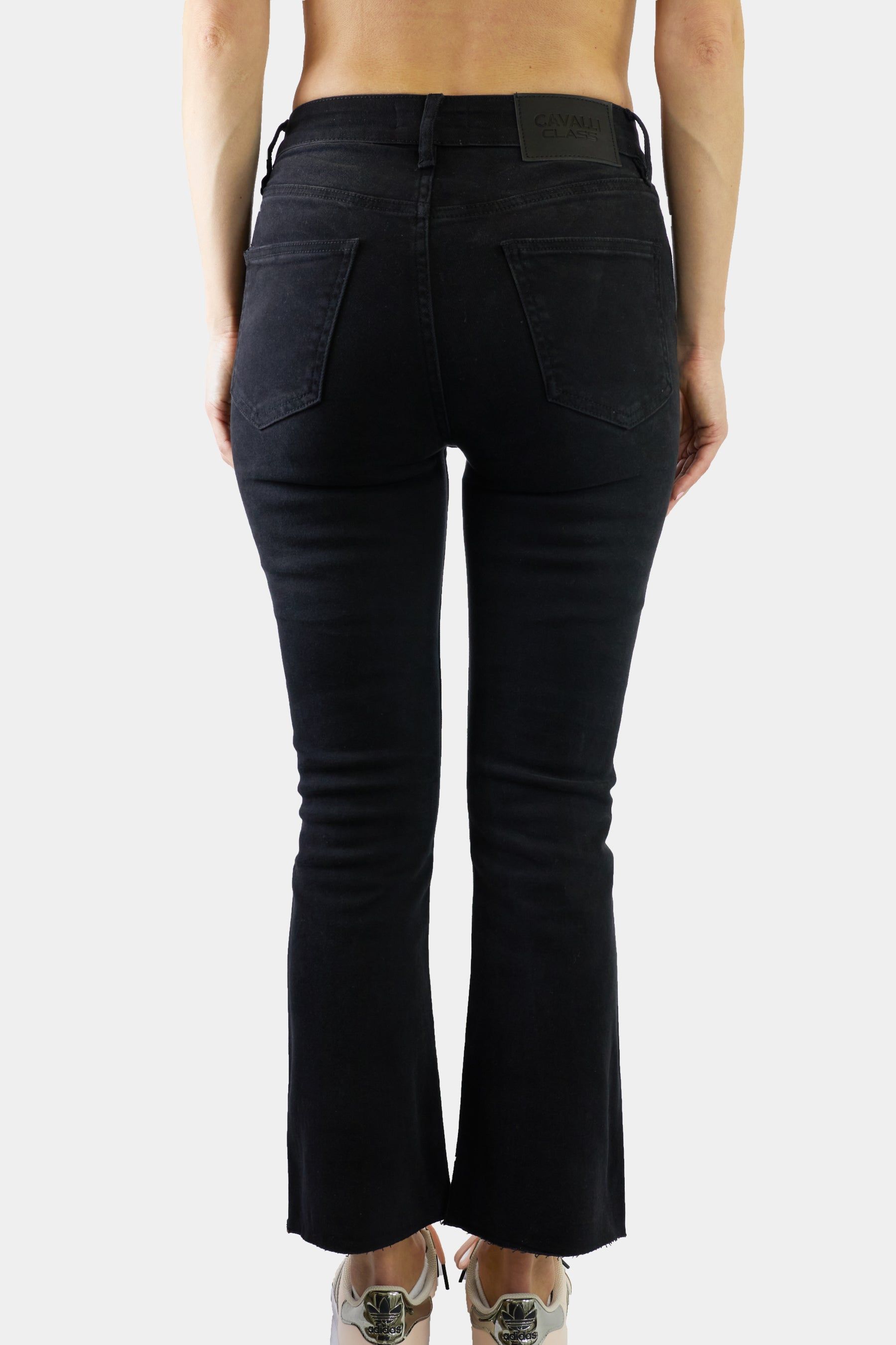 Raw Hem Abrasion Cropped Kickflare Jeans sold by Lord & Taylor product image thumbnail 3