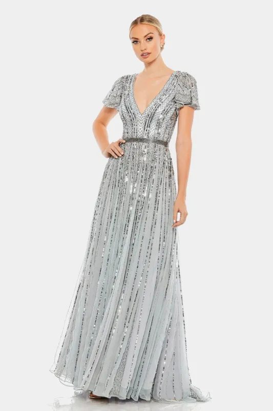 Stripe Sequin Gown sold by Lord & Taylor