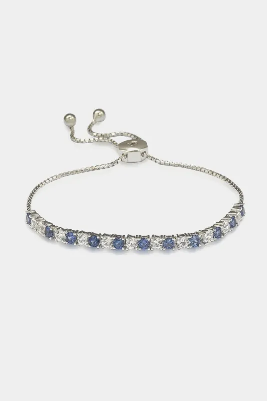 Sterling Sapphire & Diamond Accent Tennis Bracelet sold by Lord & Taylor
