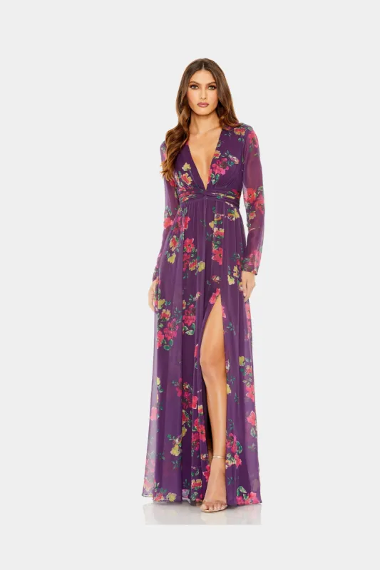 Floral Ruched Gown sold by Lord & Taylor