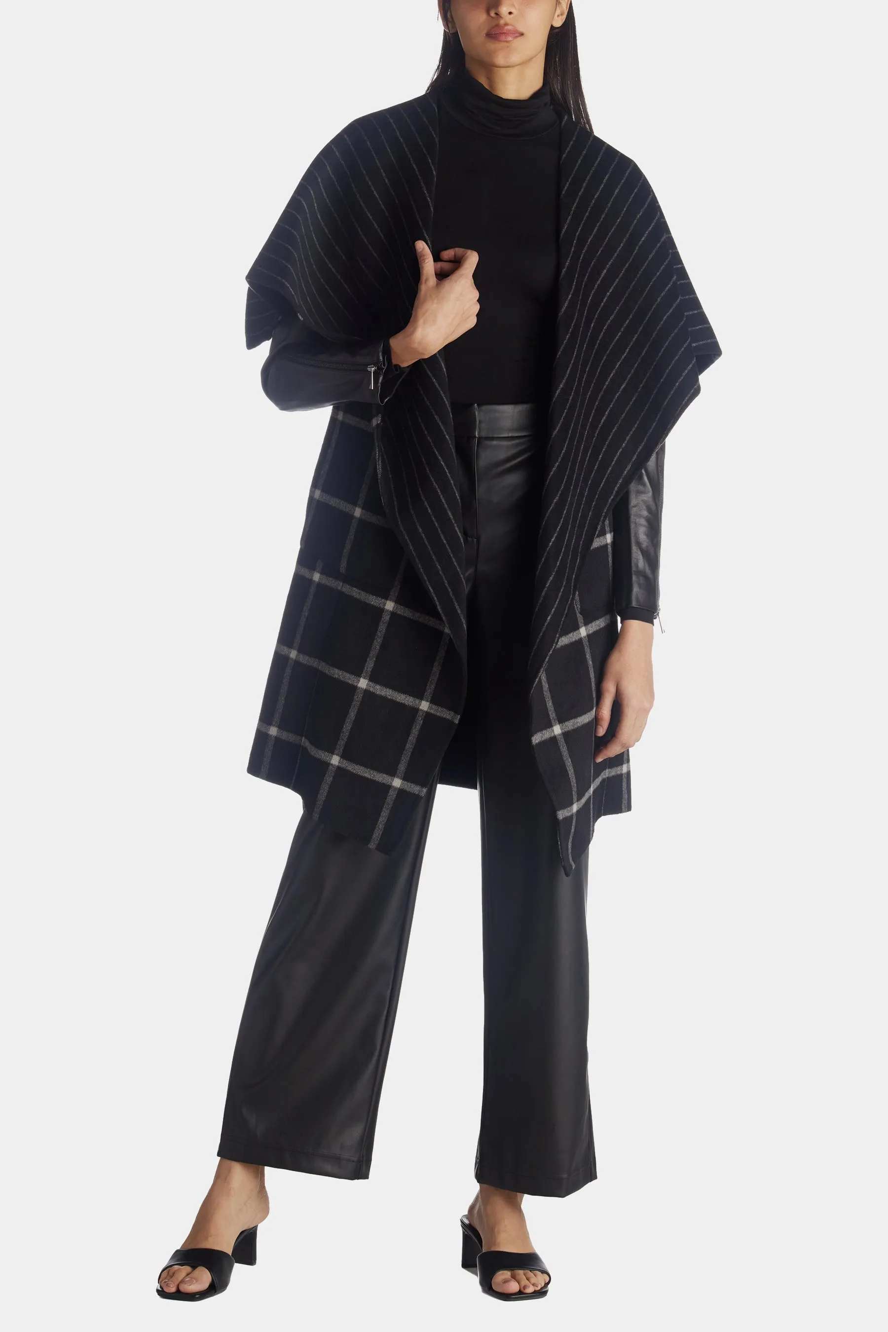 Drape Front Plaid Mix sold by Lord & Taylor