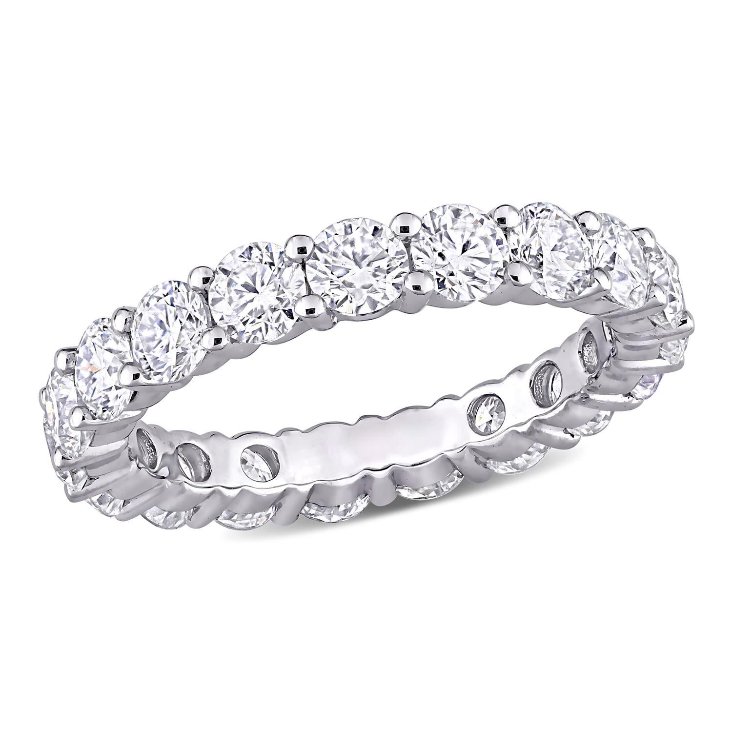 10k White Gold Moissanite Eternity Ring sold by Lord & Taylor product image thumbnail 5
