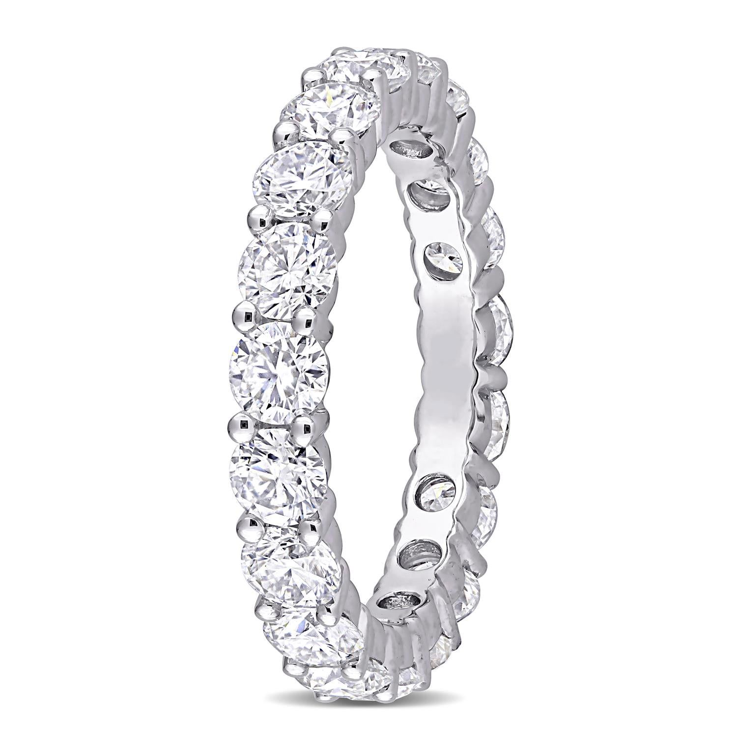 10k White Gold Moissanite Eternity Ring sold by Lord & Taylor product image thumbnail 2