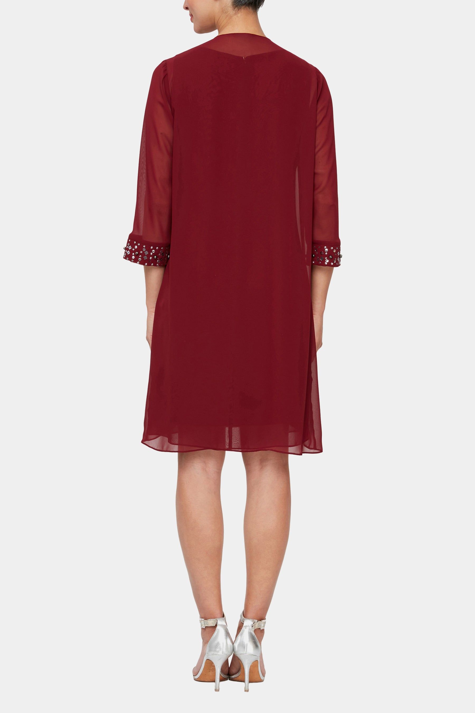 Petite Three-Quarter Sleeve Two-Piece Jacket Dress sold by Lord & Taylor product image thumbnail 12