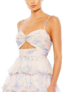 Floral Cut Out Ruffle Tiered Gown sold by Lord & Taylor