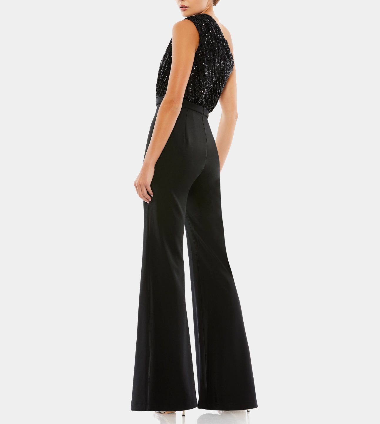 Sequined One Shoulder Jumpsuit and Satin Pant sold by Lord & Taylor product image thumbnail 2