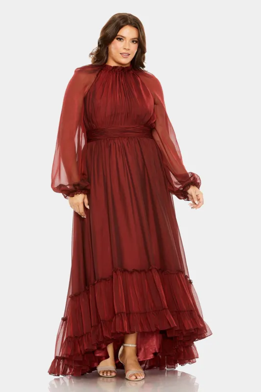 High Neck Ruched Gown sold by Lord & Taylor