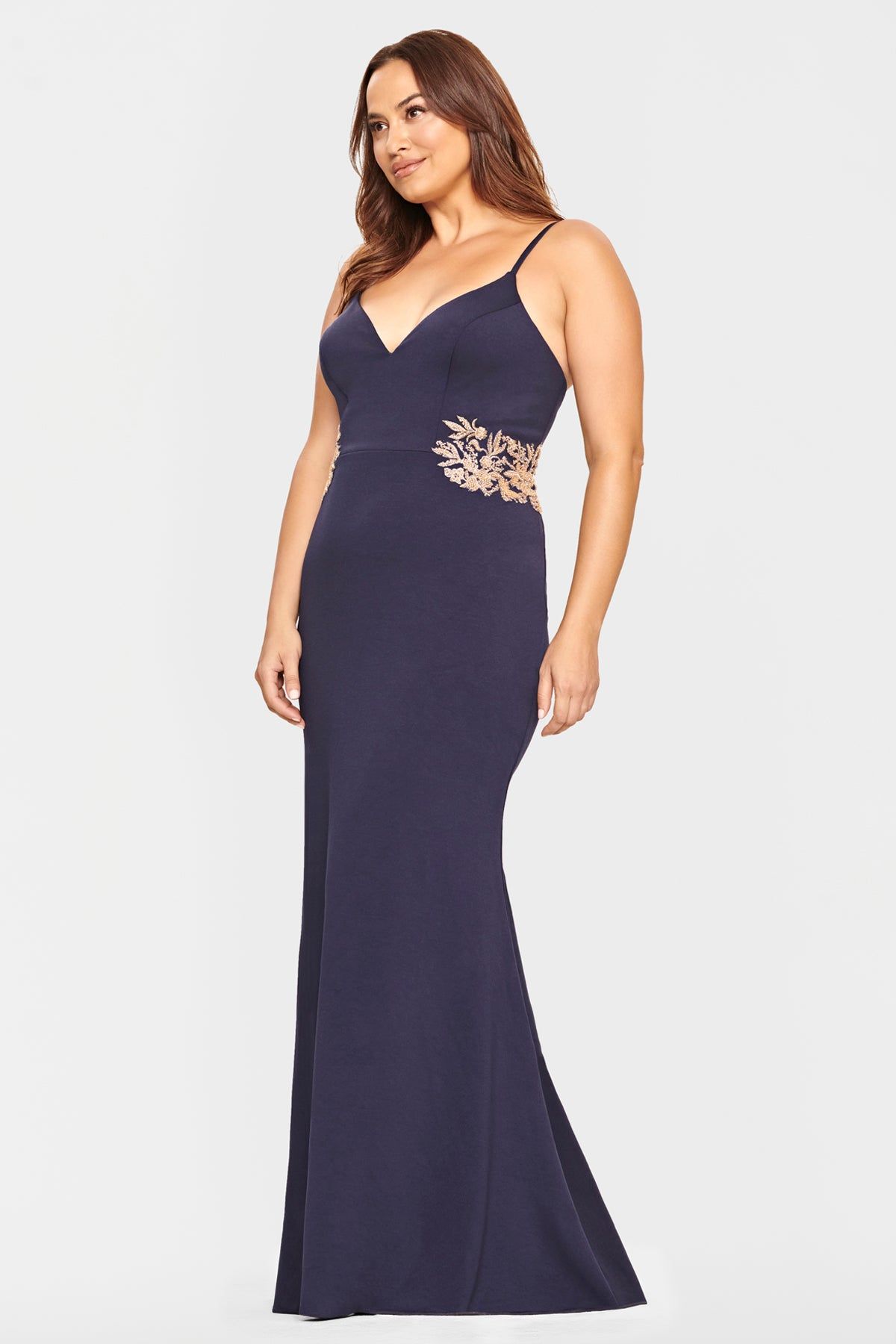 Jersey Necklace Dress With Lace Applique Detail sold by Lord & Taylor product image thumbnail 4