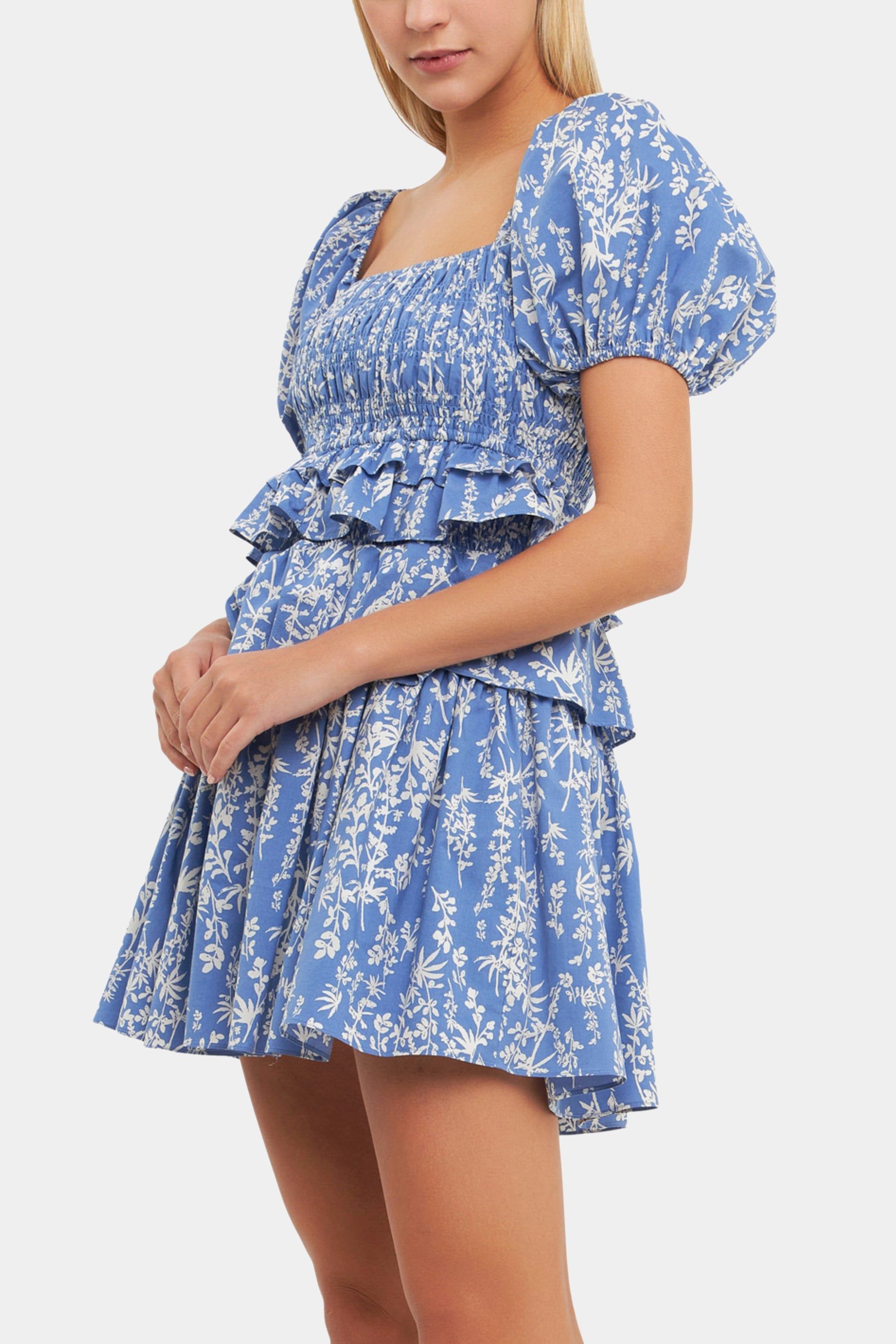 Floral Smocked Tiered Mini Dress sold by Lord & Taylor product image thumbnail 2