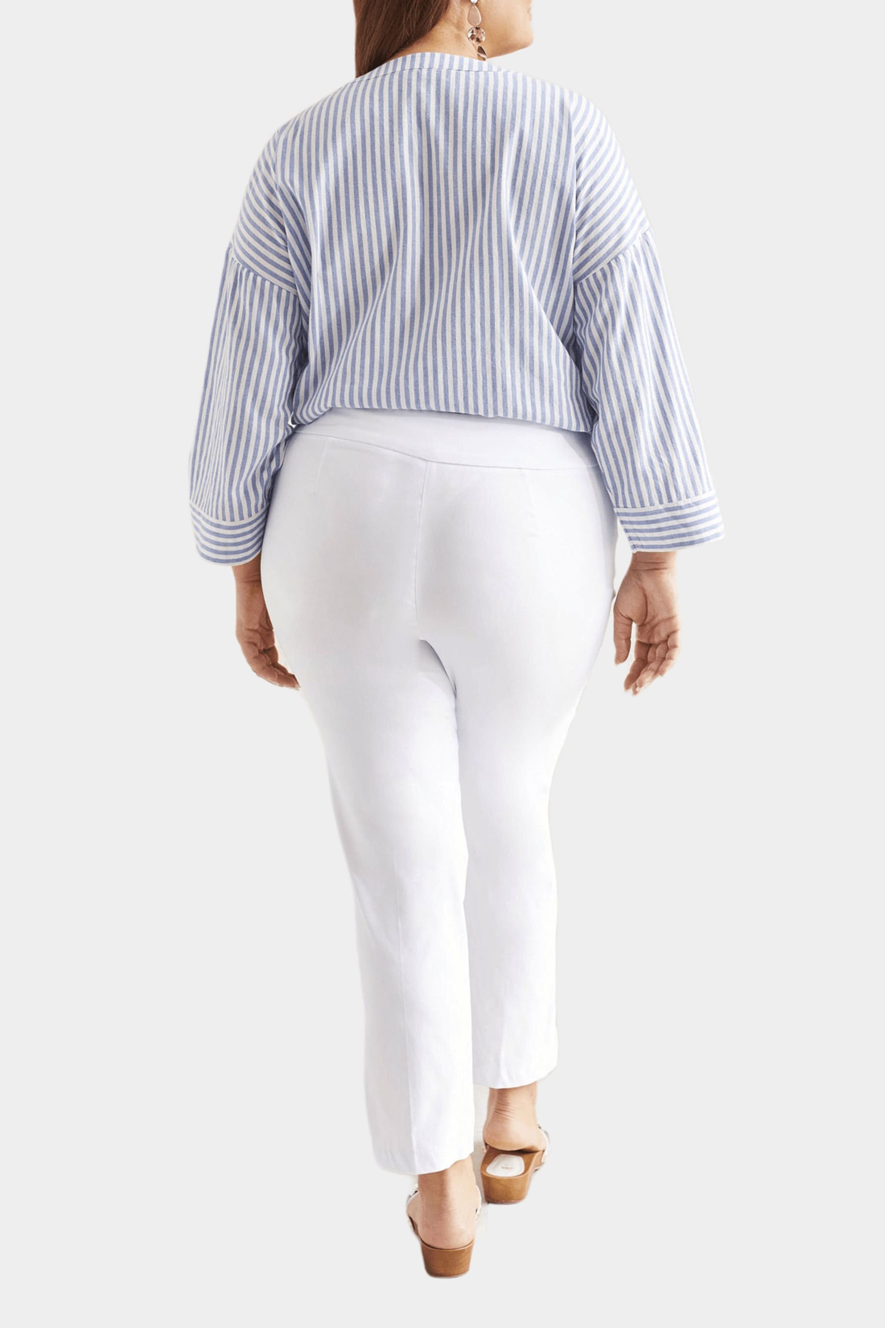 Flatten It Stretch Pull On Ankle Pants sold by Lord & Taylor product image thumbnail 2