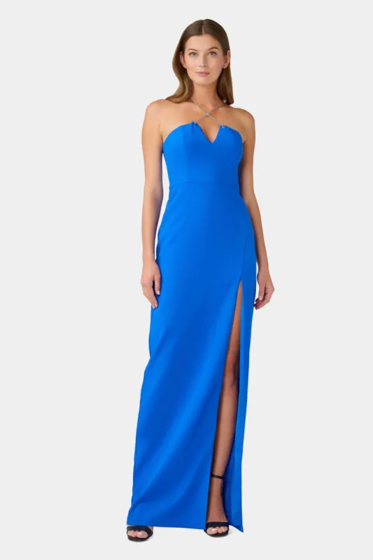 Crepe Column Gown sold by Lord & Taylor