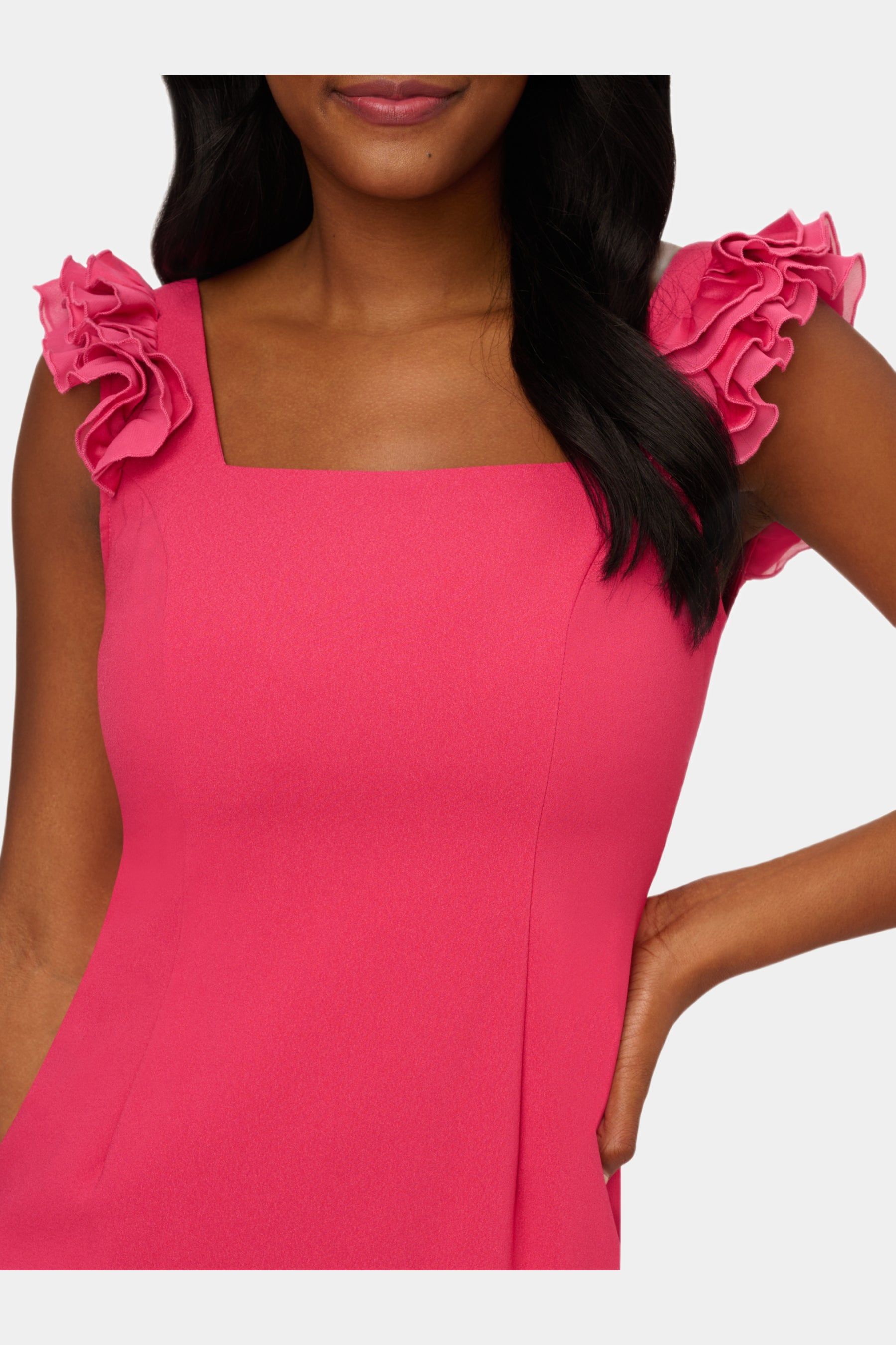 Satin Crepe High-Low Dress sold by Lord & Taylor product image thumbnail 2