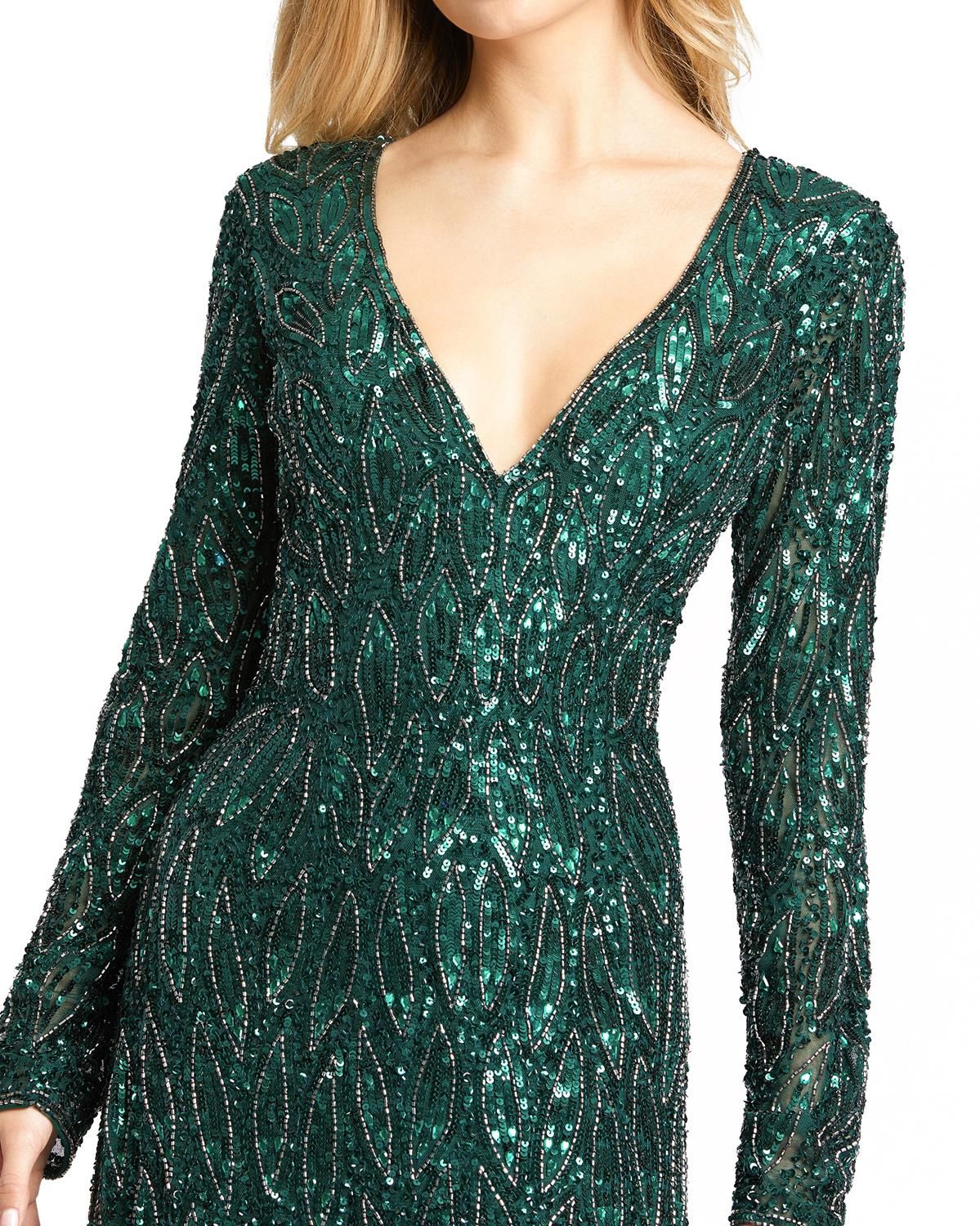 Long Sleeve Column Gown sold by Lord & Taylor product image thumbnail 2